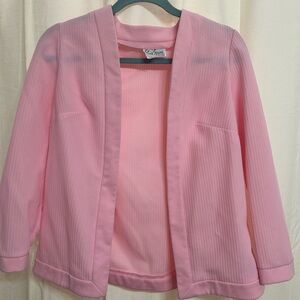 Vintage 1960’s Pink Blazer by Stoner Square, size medium